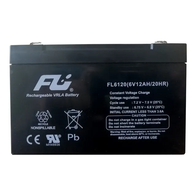 Bateria Seca 6v 12ah 6 Voltios 12 Amp