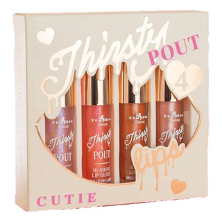 Set Thirsty Pout 4 Gloss Italia Deluxe Set Thirsty Pout 4 Gloss Italia Deluxe