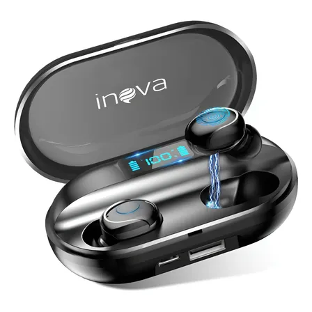 Fone De Ouvido Esportivo Sem Fio Tws Com Carregador Portátil