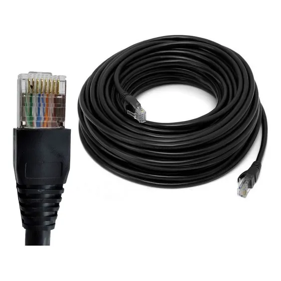 Cabo De Rede Patch Cord Cat6 40 Metros 40m Cat 6 - Utp  Azul