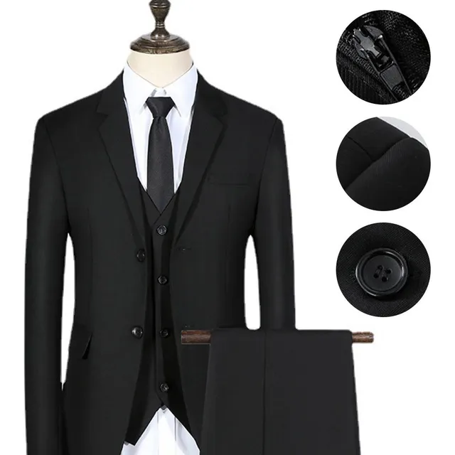 Traje Casual De Tres Piezas Para Hombre