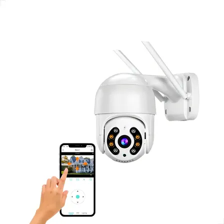 Câmera De Segurança Wifi A8 Pro Noturna Inteligente Haiz A08 Yousee Yj-a08 Full Hd Cor Branco