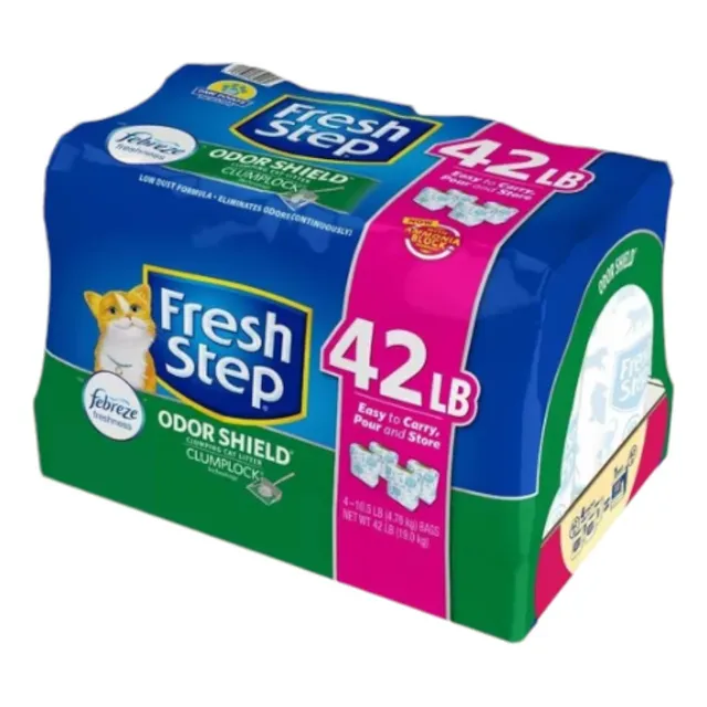 Arena Fresh Step Gatos 19.1kg(42 Lb) Febreze 10dias Sin Olor