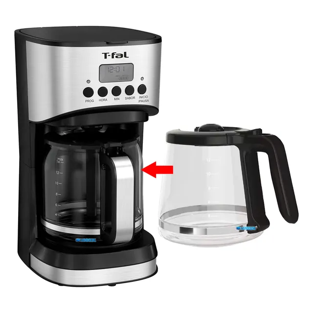 Jarra Repuesto Compatible Cafetera T-fal 12 Tazas Cm771d55