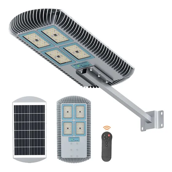 Luz Calle Solar Para Exterior Estacionamiento Alimentada 600
