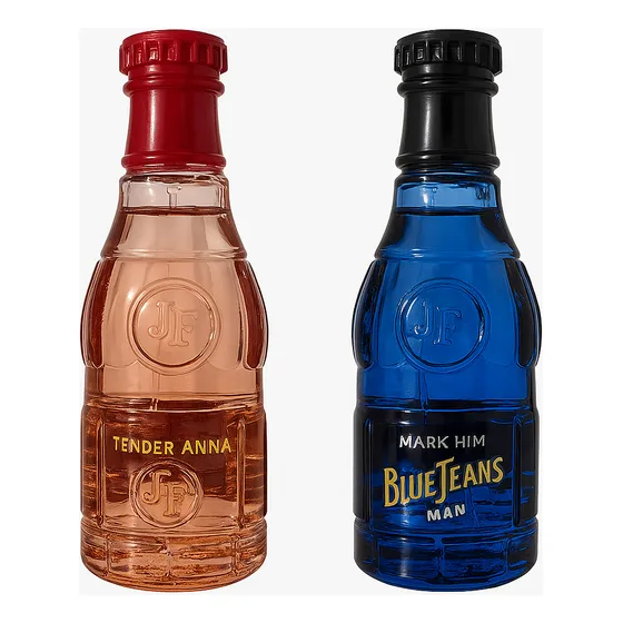 Set 2 Perfumes Hombre Y Mujer L.v Blue Jeans + Wonder Anna