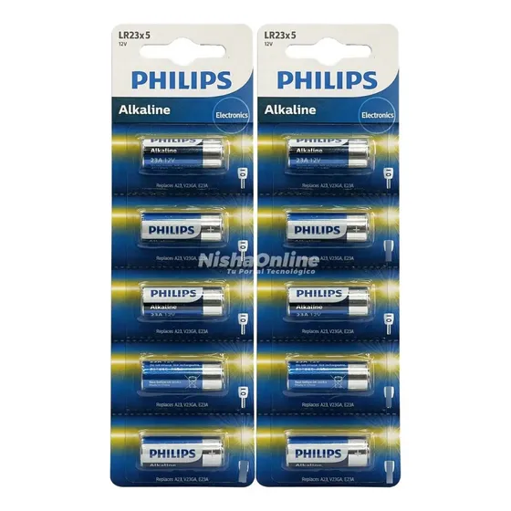 Pila Bateria Philips Modelo Lr-23a.  Blister De 5 Unidades