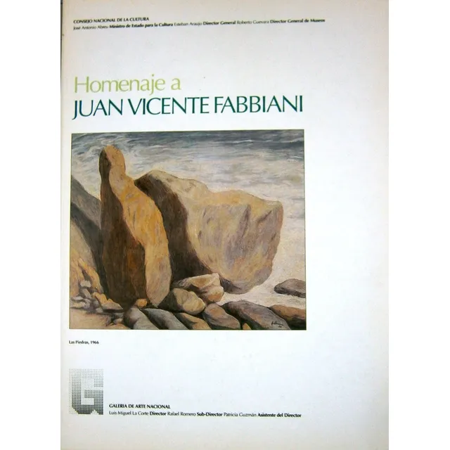 Homenaje A Juan Vicente Fabbiani. Folleto 