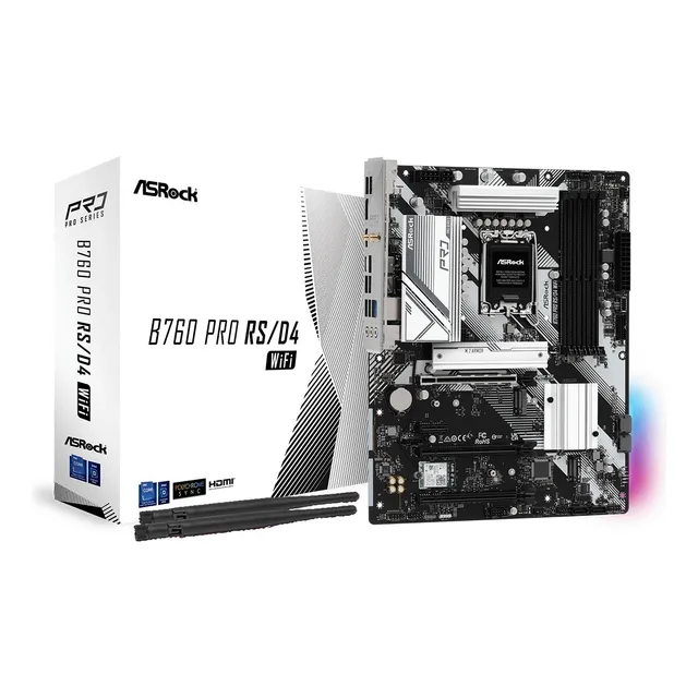 Motherboard Asrock B760 Pro Rs Ddr4 Wifi Intel S1700 Atx