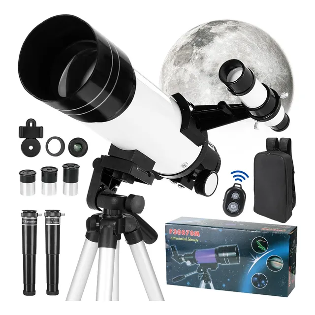 Telescopio Profesional 70/400 Astronómico Bluetooth 200x