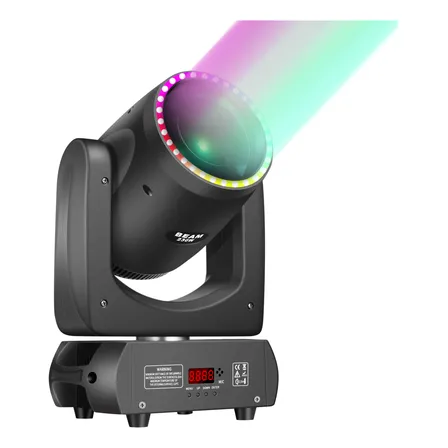 Faro Móvil De 230 W Con Anillo Led, Franja Led Rgb