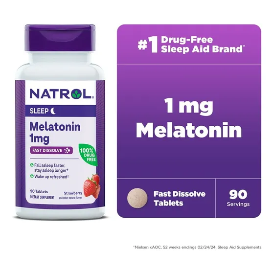 Natrol Melatonina Rápida Disolución 1mg 90 Tabletas