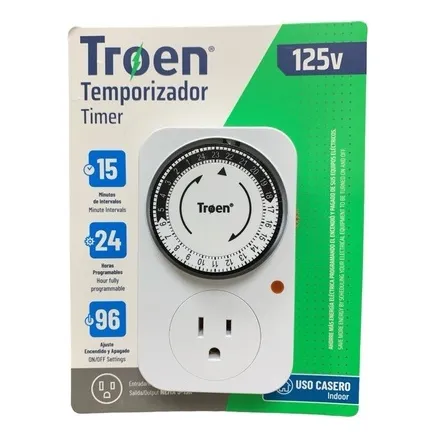 Temporizador 125v Troen