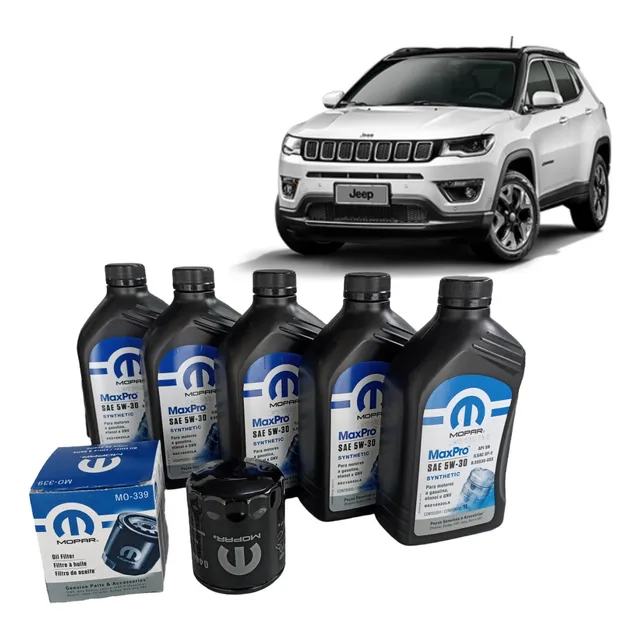 Kit Filtro Oleo Motor 5w30 Jeep Compass Flex 2017 A 2021 