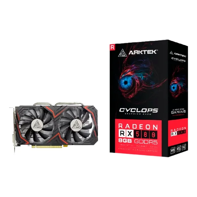 Tarjeta De Video Arktek Rx580 Gaming 8gb Gddr5 Pci-e3.0 Hdmi