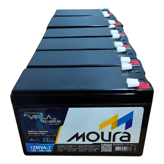 6 Bateria Do Nobreak Premium Senoidal Gii 2000va Nhs 12v 7ah