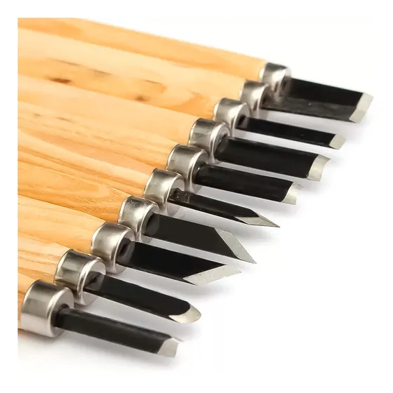 10 Cinceles Gubias Para Talla De Madera Artesanía Otec
