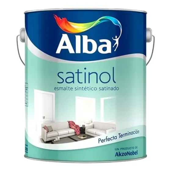Alba Satinol esmalte satinado blanco 4L