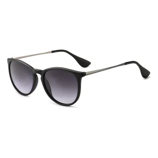 Gafas De Sol Sungait Vintage Round Para Mujer Negro/gris Gafas De Sol Sungait Vintage Round Para Mujer Negro/gris
