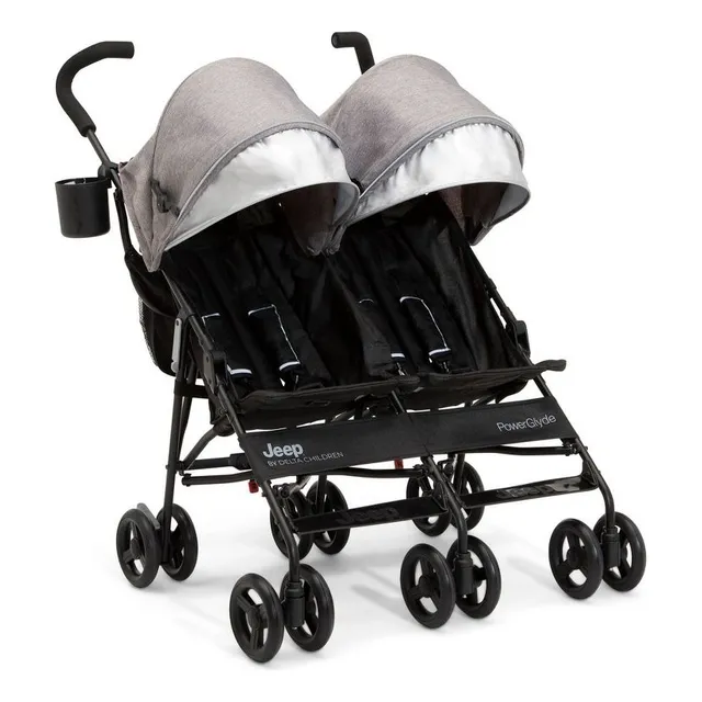 Jeep Power Side Double Glyde-doble-delta Children - Gray