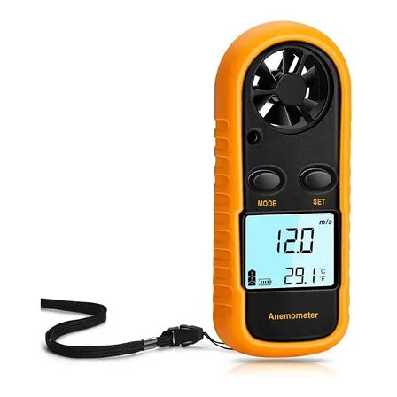 Anemómetro Y Termómetro Gm816 Medidor Velocidad Del Viento