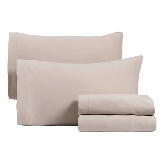 Sábana Viasoft Washed Greige King Size Vianney