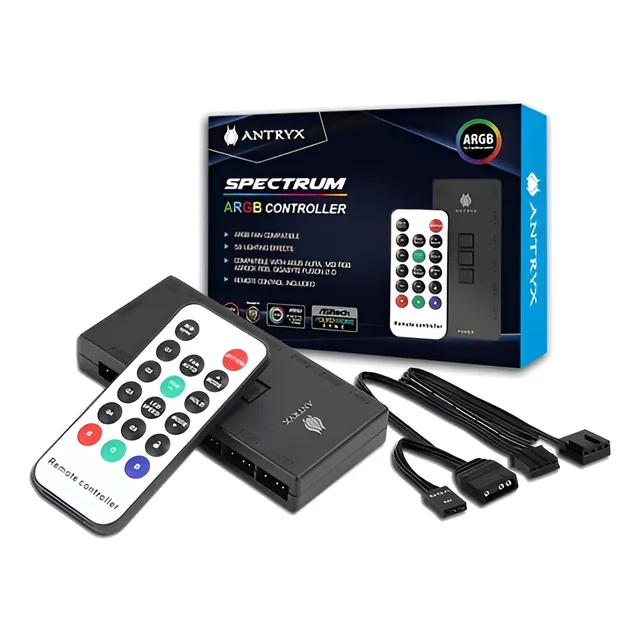 Controlador Argb 6 Fans Antryx Spectrum Pwm Control Remoto