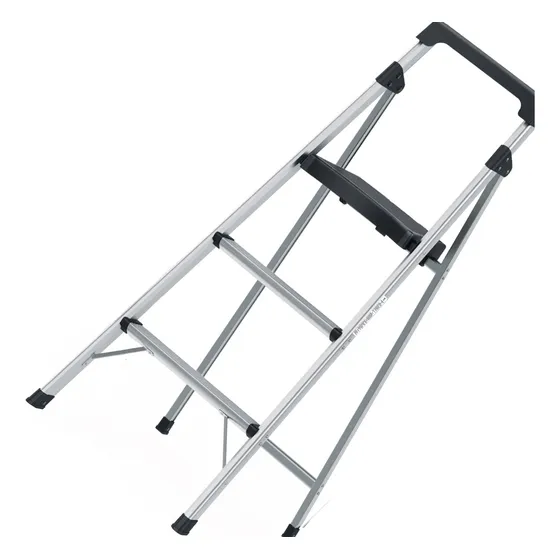 Escalera Tubular Plegable, 3 Peldaños, Aluminio, 16764