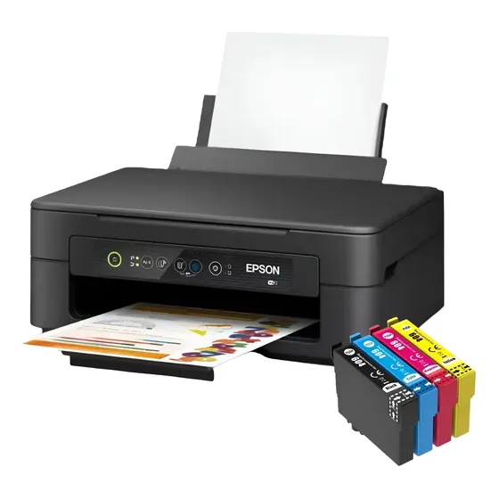 Nueva Impresora Multifuncion Epson Xp 2200 + Set Xl Cartuchos Alternativos Compatibles 4 Colores CYAN MAGENTA AMARILLO Y NEGRO | Cuotas sin interés