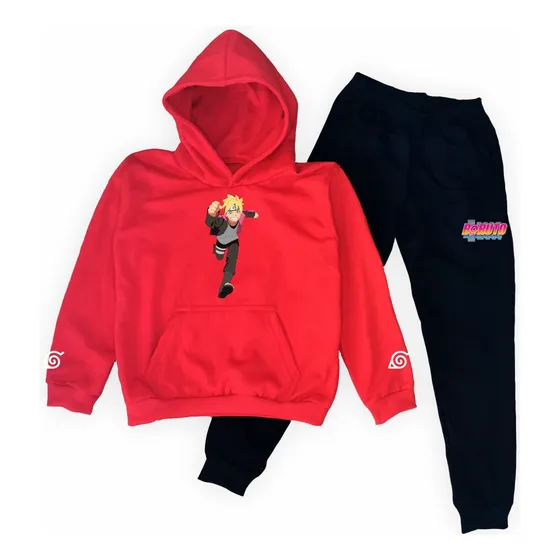 Conjunto Deportivo Niños/as Boruto Con Capucha