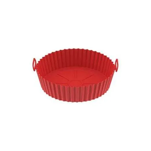 Molde (redondo) Bandeja Silicona Freidora Aire / Air Fryer