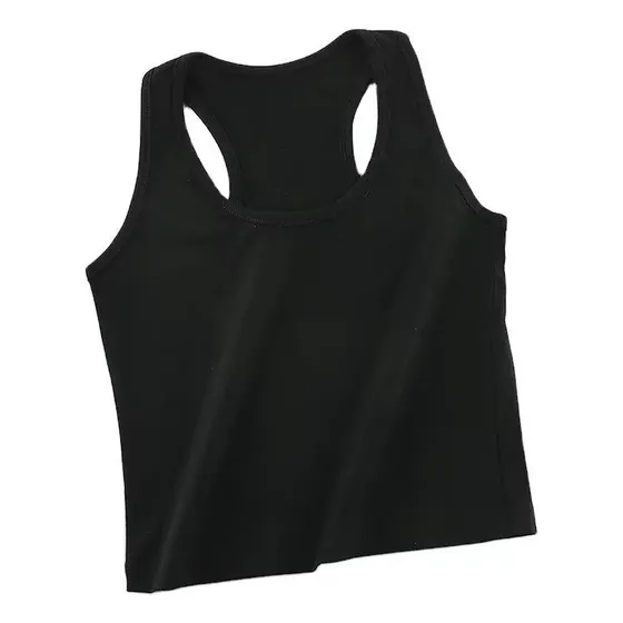 Top Deportivo Mujer Musculosa Calidad Negro Lisa Xl