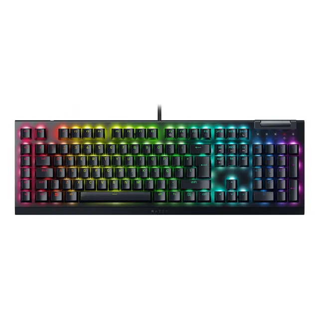 Teclado Razer Blackwidow V4 X Mech Yellow Switch Sp Español Teclado Negro Idioma Español Latinoamérica