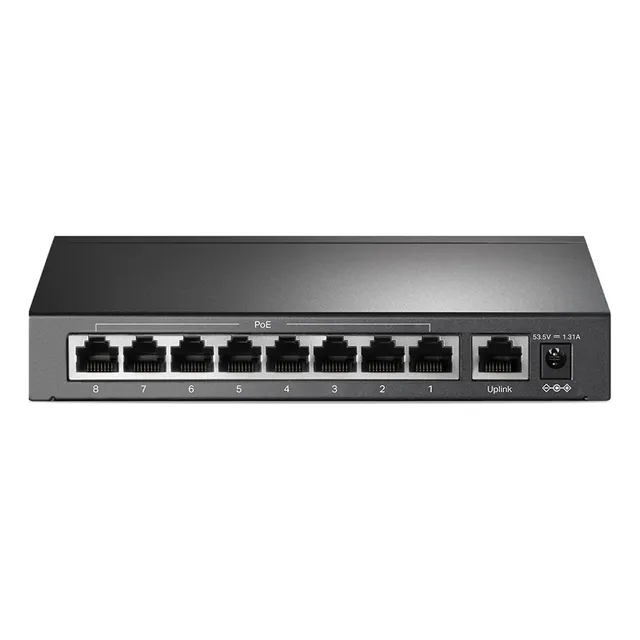 Switch Tp-link Tl-sf1009p 8 Puertos 10/100 Mbps Poe Negr /vc