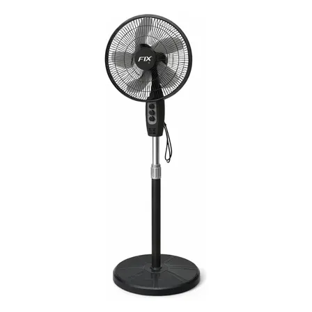 Ventilador De Coluna Fix Turbo 3 Velocidades Silêncio 42 Cm 60hz Preto Cinza Plástico Abs 5