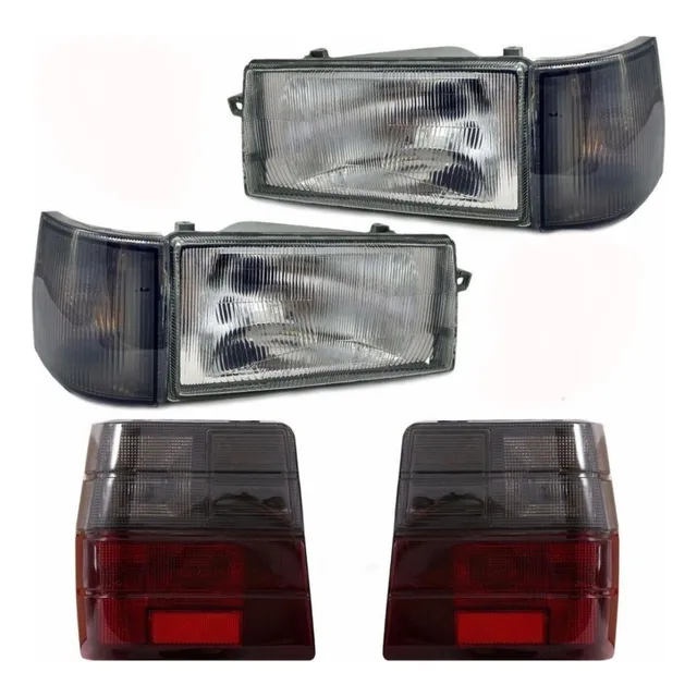 Kit Uno 91 A 96 97 98 A 04 Farol Vidro Pisca Lente Traseira