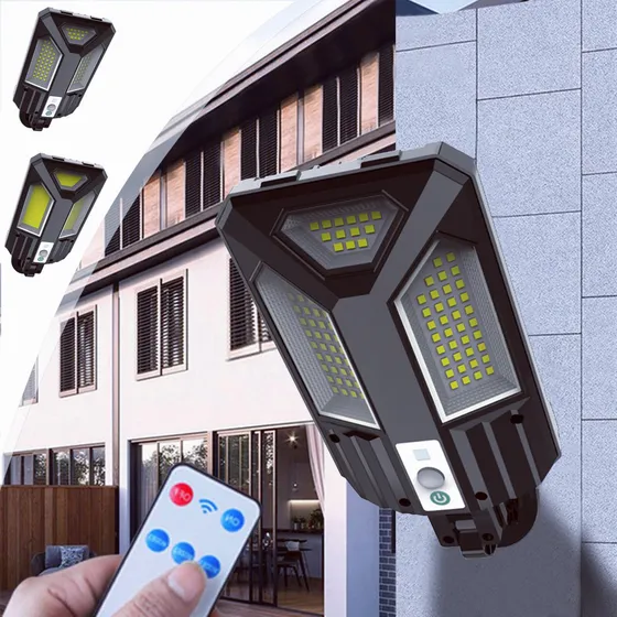 Luz Calle Induccion Solar Para Exterior Sensor Remoto