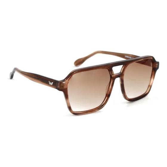 Anteojos Lentes De Sol Vulk Ombuxe C21 Clipper Marrón Claro Marrón Degradé Marrón Claro Marrón Claro