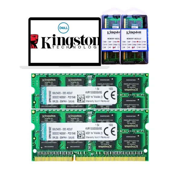 Kit Memória Ram Original Kingston P/ Dell Xps L502x 2x8=16gb