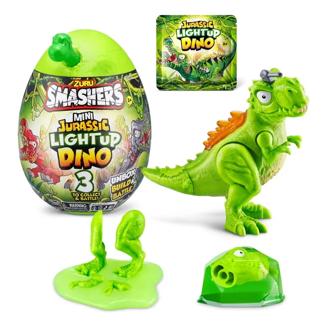 Smashers Zuru Mini Huevo Light Up Dino T-rex