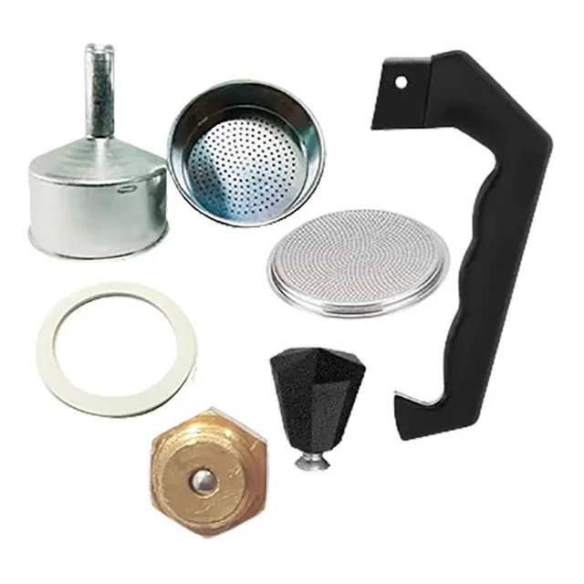 Kit Repuesto De Greca 9 Tazas Embudo Goma Filtro Asa Pomo 