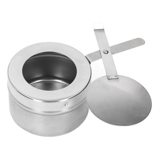 Estufa De Cera Portátil De Acero Inoxidable Con Asa Y Estufa De Cera Portátil De Acero Inoxidable Con Asa Y