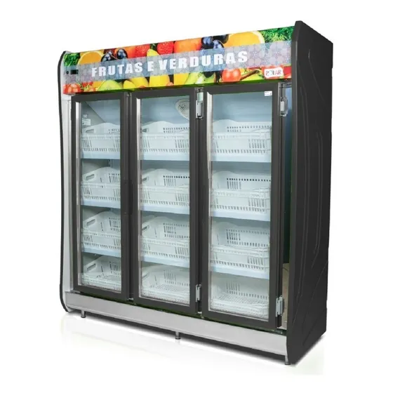 Expositor 3 Portas Refrigerado P/ Frutas E Verduras  - Polar