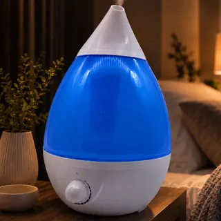 Umidificador De Ar Ultrasônico Bi-volt Com Led Azul 127/220v