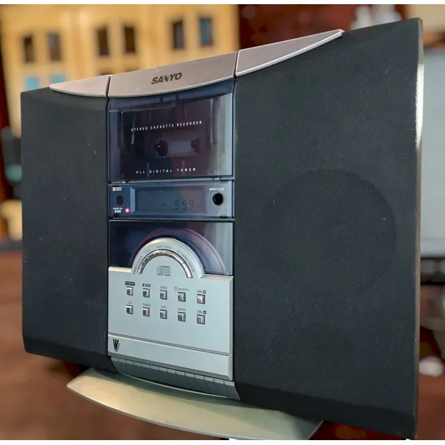 Microsistema Sanyo Radio/cassette/cd Leer Descrip No Envío Gris Oscuro