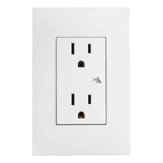 12 Toma Corriente Dúplex Con Chasis-placa Blanco Simon25