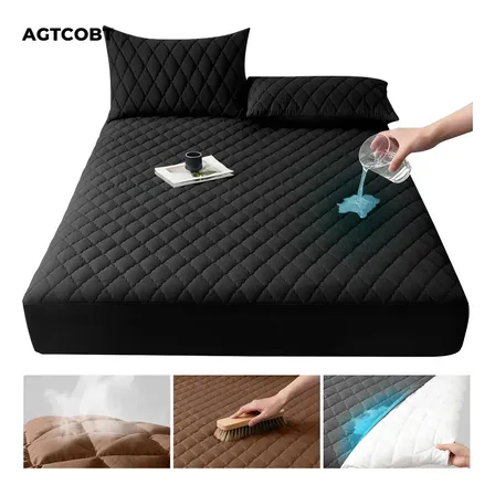 Cubre Colchón Impermeable Matrimonial Fundas Para Cama