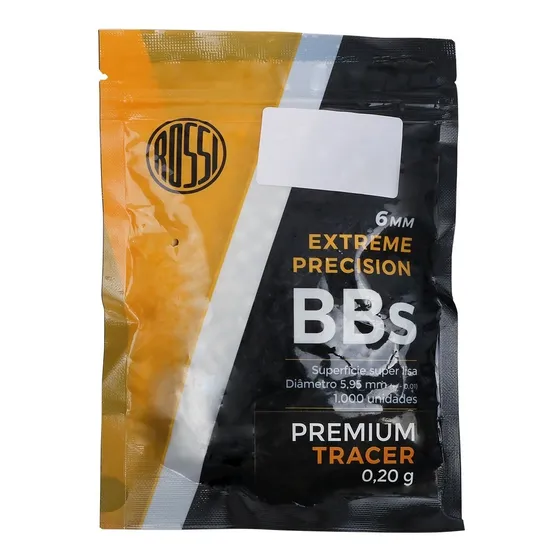 Bbs Airsoft Tracer Premium Rossi Pro Munição .20 G 1000 Un