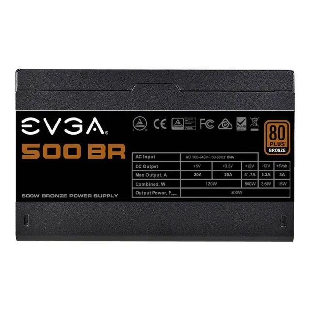 Fuente De Poder Evga 80 Plus Bronze 500w 500 Br 