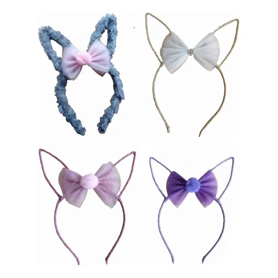 Cintillos Orejas De Conejo Para Niñas